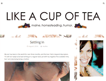 Tablet Screenshot of likeacupoftea.com